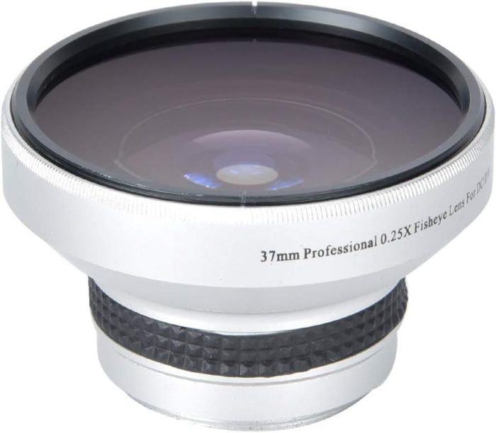 37Mm Fisheye Lens Camcorder,Camera Lens Silver Strong Applicability 37mm 0.25X Super Fisheye Additional Lens for 37mm Caliber Camera Lenses - Image 9