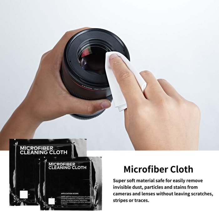 Professional DSLR Camera Cleaning Kit with APS-C Cleaning Swabs, Microfiber Cloths, Camera Cleaning Pen, for Camera Lens, Optical Lens and Digital SLR Cameras. - Image 4